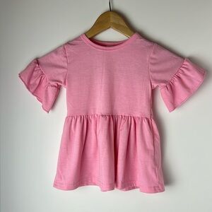 100 cotton girls pink top previously owned